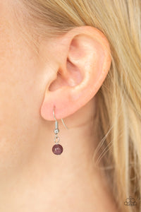 Paparazzi Happy As Can BEAM - Purple Necklace