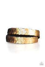 Load image into Gallery viewer, Paparazzi Under The SEQUINS - Gold Bracelet
