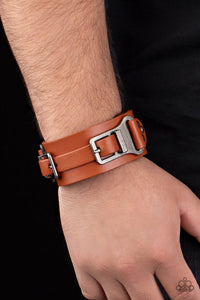 Paparazzi Scout It Out - Brown Men's Bracelet