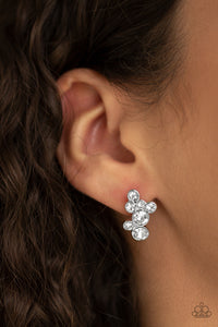 Paparazzi Treasure Treat - White Earrings