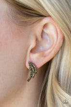 Load image into Gallery viewer, Paparazzi Wing Bling - Brass Earrings
