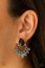 Load image into Gallery viewer, Paparazzi Crystal Canopy - Black Earrings
