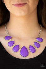 Load image into Gallery viewer, Paparazzi Drop Zone - Purple Necklace
