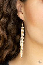 Load image into Gallery viewer, Paparazzi Red Carpet Bombshell - Gold Earrings
