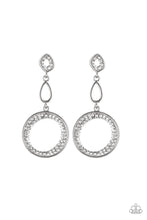 Load image into Gallery viewer, Paparazzi On The Glamour Scene - White Earrings
