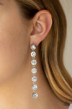 Load image into Gallery viewer, Paparazzi Dazzling Debonair - White Earrings

