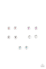 Load image into Gallery viewer, Paparazzi Rhinestone Flower Starlet Shimmer Earrings
