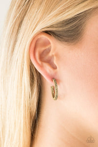 Paparazzi Hoop Haven - Brass Earring