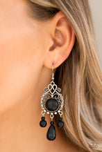 Load image into Gallery viewer, Paparazzi Stone Bliss - Black Earring
