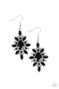 Paparazzi Glamorously Colorful - Black Earring