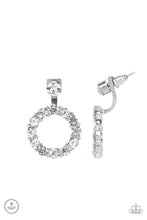 Load image into Gallery viewer, Paparazzi Diamond Halo - White Earring
