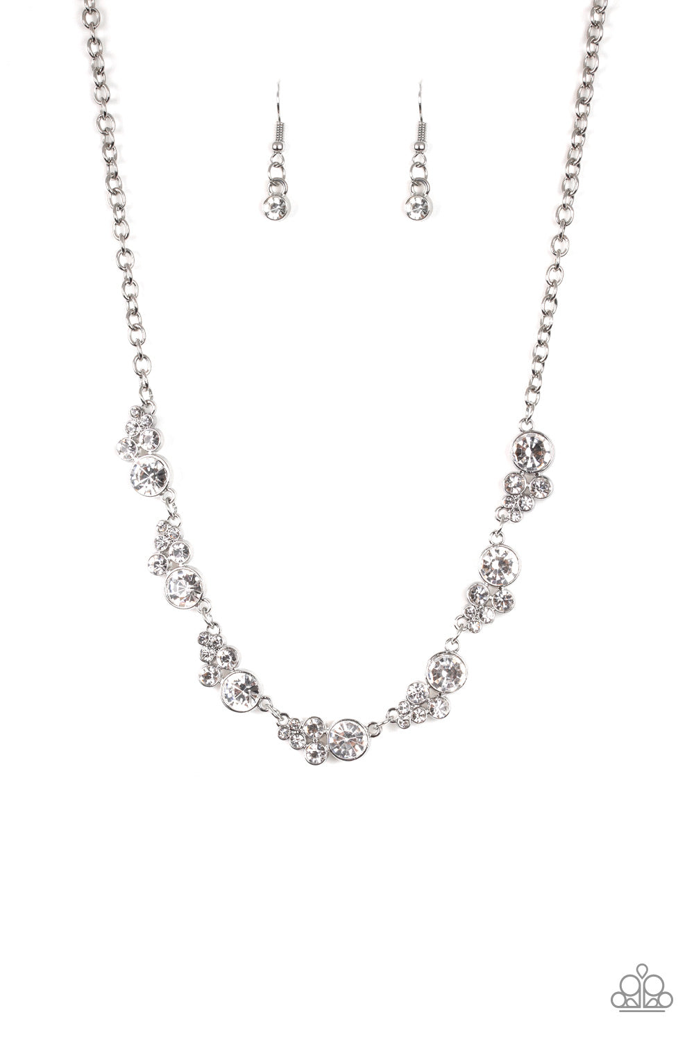 Paparazzi Social Luster - White Necklace