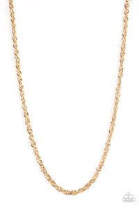 Paparazzi Lightweight Division - Gold Necklace