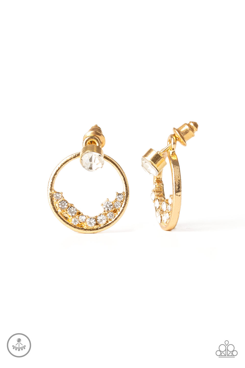 Paparazzi Rich Blitz - Gold Earrings