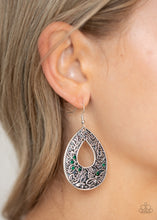 Load image into Gallery viewer, Paparazzi Botanical Butterfly - Green Earring
