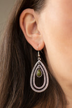 Load image into Gallery viewer, Paparazzi Drops of Color - Green Earring
