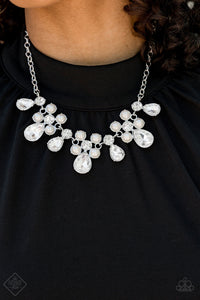 Paparazzi Demurely Debutante - White Necklace