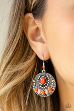 Load image into Gallery viewer, Paparazzi Sandstone Paradise - Orange Earrings
