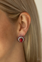 Load image into Gallery viewer, Paparazzi Floral Flamboyance - Red Earring

