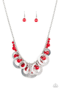 Paparazzi Turn It Up - Red Necklace