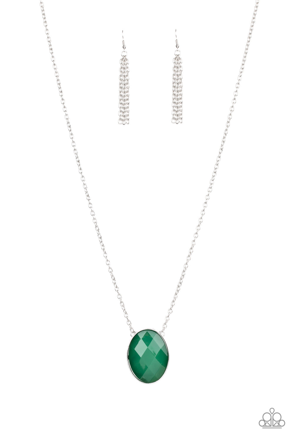Paparazzi Intensely Illuminated - Green Necklace
