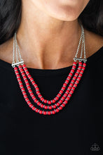 Load image into Gallery viewer, Paparazzi Terra Trails - Red Necklace
