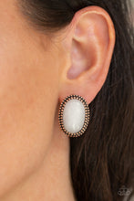 Load image into Gallery viewer, Paparazzi Shiny Sediment - Copper Earring
