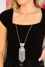 Load image into Gallery viewer, Paparazzi Totem Tassel - Blue Necklace
