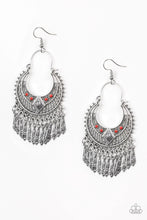 Load image into Gallery viewer, Paparazzi Walk On The Wildside - Red Earring
