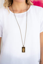 Load image into Gallery viewer, Paparazzi Bada BLING Bada Boom - Brass Necklace
