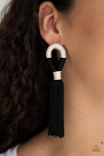 Load image into Gallery viewer, Paparazzi Moroccan Mambo - Black Earring

