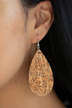 Load image into Gallery viewer, Paparazzi CORK It Over - Silver Earrings
