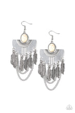 Load image into Gallery viewer, Paparazzi Sure Thing, Chief! - White Earrings
