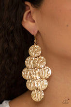 Load image into Gallery viewer, Paparazzi Uptown Edge - Gold Earring
