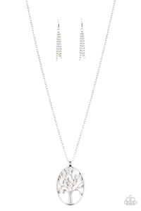 Paparazzi Well-Rooted - Silver Necklace