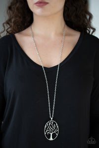 Paparazzi Well-Rooted - Silver Necklace