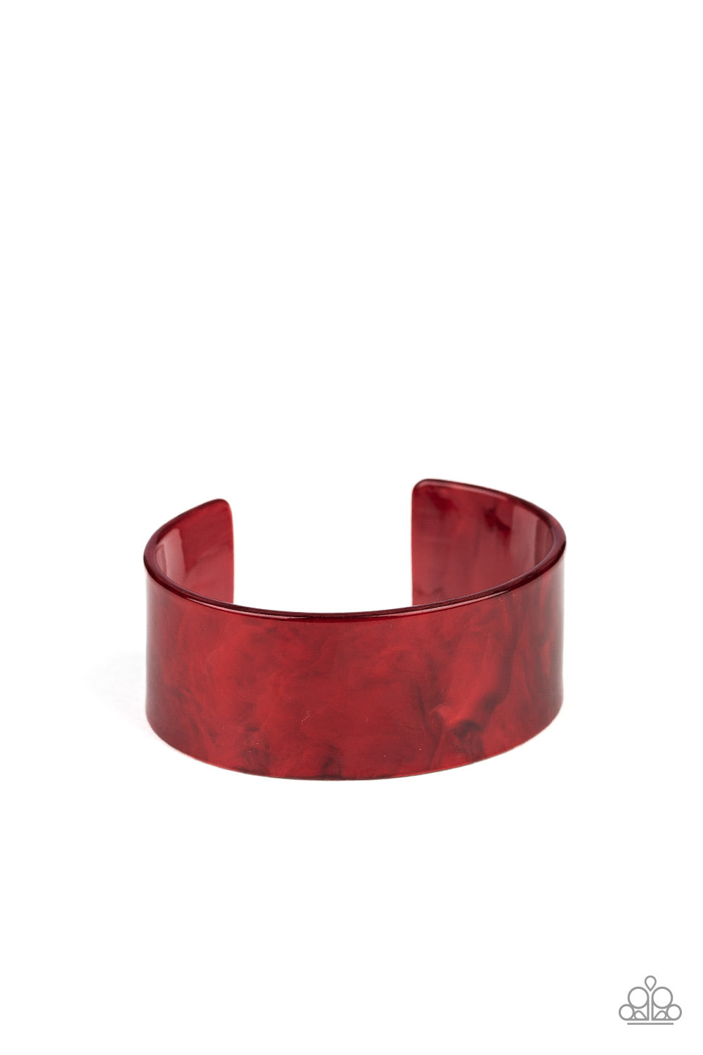 Paparazzi Glaze Over - Red Bracelet