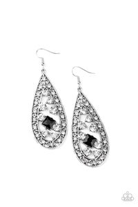 Paparazzi Drop-Dead Dazzle - Black Earring