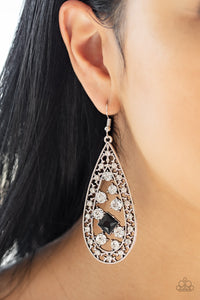 Paparazzi Drop-Dead Dazzle - Black Earring