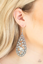 Load image into Gallery viewer, Paparazzi Drop-Dead Dazzle - White Earrings
