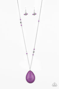 Paparazzi Desert Meadow - Purple Necklace