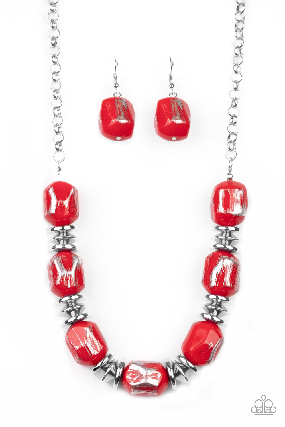 Paparazzi Girl Grit - Red Necklace