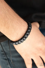 Load image into Gallery viewer, Paparazzi Grit and Grease - Black Bracelet
