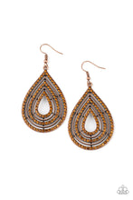 Load image into Gallery viewer, Paparazzi 5th Avenue Attraction - Copper Earring
