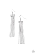 Load image into Gallery viewer, Paparazzi Twinkling Tapestry - White Earrings
