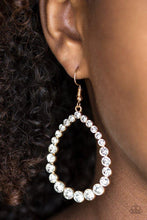 Load image into Gallery viewer, Paparazzi Rise And Sparkle - Gold Earrings
