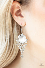 Load image into Gallery viewer, Paparazzi Elegantly Effervescent - White Earrings
