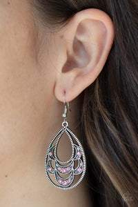 Paparazzi Malibu Macrame - Pink Earring