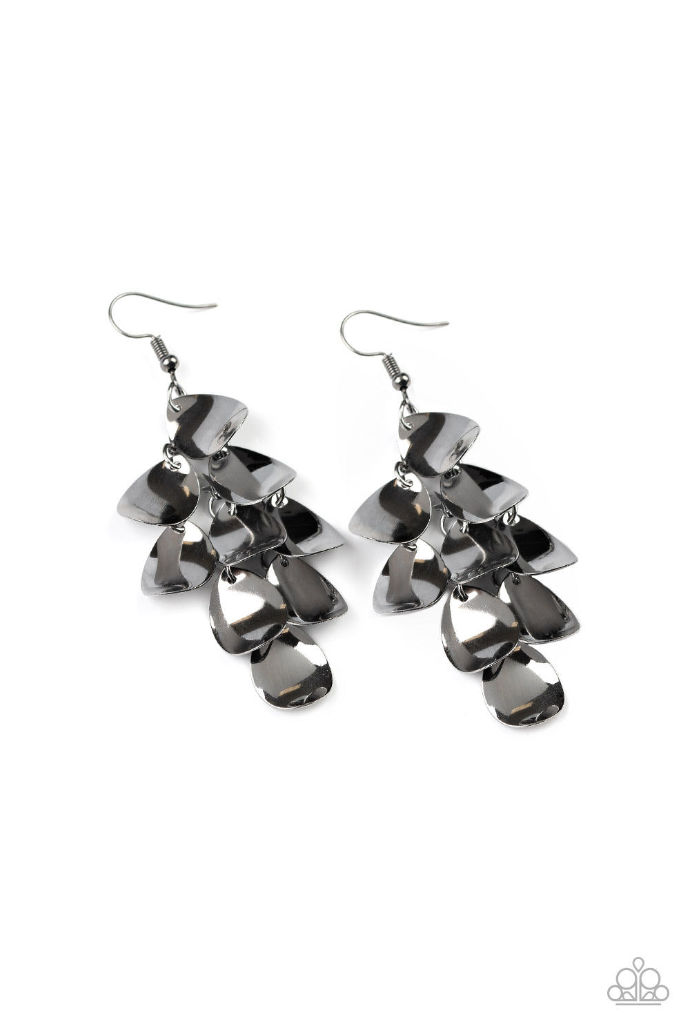 Paparazzi Resplendent Reflection - Black Earring