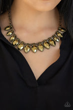 Load image into Gallery viewer, Paparazzi FEARLESS is More - Brass Necklace
